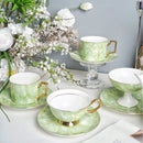 Axyaa Marble Ceramic Afternoon Tea Set Luxury Coffee Mug Home Decor Drinking Set