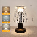Axyaa Crystal Diamond LED Desk Lamp for Bedroom Office Wedding Night Light