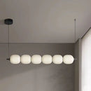 Axyaa White Glass Bulb Chandelier Pendant Lamp for Bedroom.