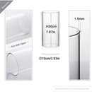 Axyaa Hurricane Glass Candle Holder Shade Clear D10xH20cm