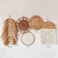 Axyaa Seaweed Woven Hanging Plate: Creative Home Decor and Porch Wall Art