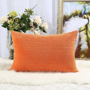 Axyaa Cozy Velvet Corduroy Pillowcase for Sofa Decor 30x50cm