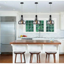 Axyaa Smoke Gray Glass LED Chandelier - Minimalist Modern Lighting