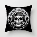Axyaa Black Grey Skull Face Pillowcase for Halloween Living Room Decor
