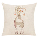 Milu Deer Pattern Print Pillow for Home Decor by Axyaa