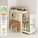 Axyaa Kitchen Pull-out Spice Rack Seasoning Organizer for Countertop Storage