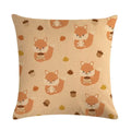 Nordic Cartoon Animal Print Linen Pillowcase for Axyaa Brand