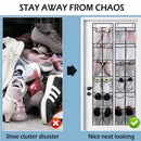 Axyaa Over the Door Shoe Organizer with 12/14 Large Breathable Pockets