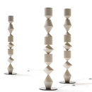 Axyaa Modern Wood LED Floor Lamp, White/Black, for Living Room, Bedroom, Study.