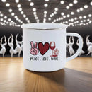 Axyaa Couple Bear Enamel Mug - Valentine's Coffee Cup Gift