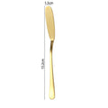 Axyaa Golden Stainless Steel Tableware Desserts Ice Cream Salad Spoon Set