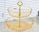 Axyaa Multi-Layer Snack Tray Set for Family Tea Table and Living Room