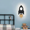 Axyaa Rocket Moon Star LED Wall Lamp for Kids Room - Modern Creative Design