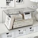 Axyaa Desktop Stationery Organizer: Pen Holder Storage Box for Sticky Notes and Pens