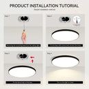 Axyaa Smart LED Ceiling Chandelier for Modern Living Room Lighting