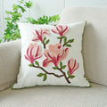 Axyaa Wild Floral Plant Embroidery Pillow Cover, 45x45cm, Country Style