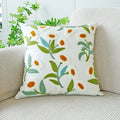 Axyaa Wild Floral Plant Embroidery Pillow Cover, 45x45cm, Country Style