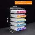 Axyaa Acrylic Marker Pen Holder & Storage Shelf for Office & School Supplies