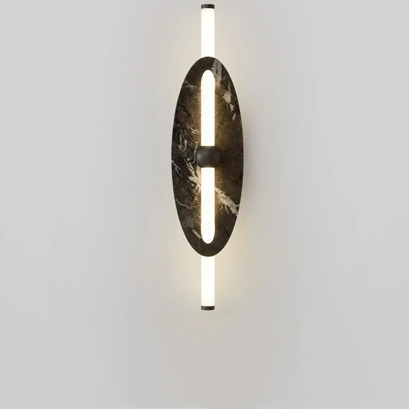 Axyaa Nordic Minimalist Wall Light Iron Lamp for Bedroom Living Room Study