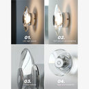 Axyaa Exquisite Crystal Round Wall Lamp for Home Decoration