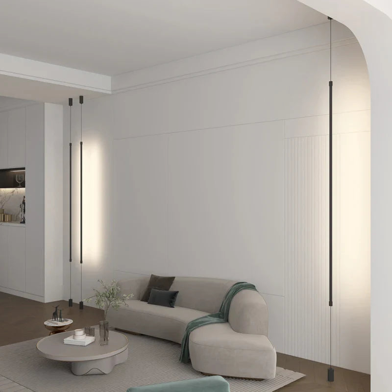 Axyaa Modern LED Floor Lamp: Creative Black & White Art Light for Living Room Decor.
