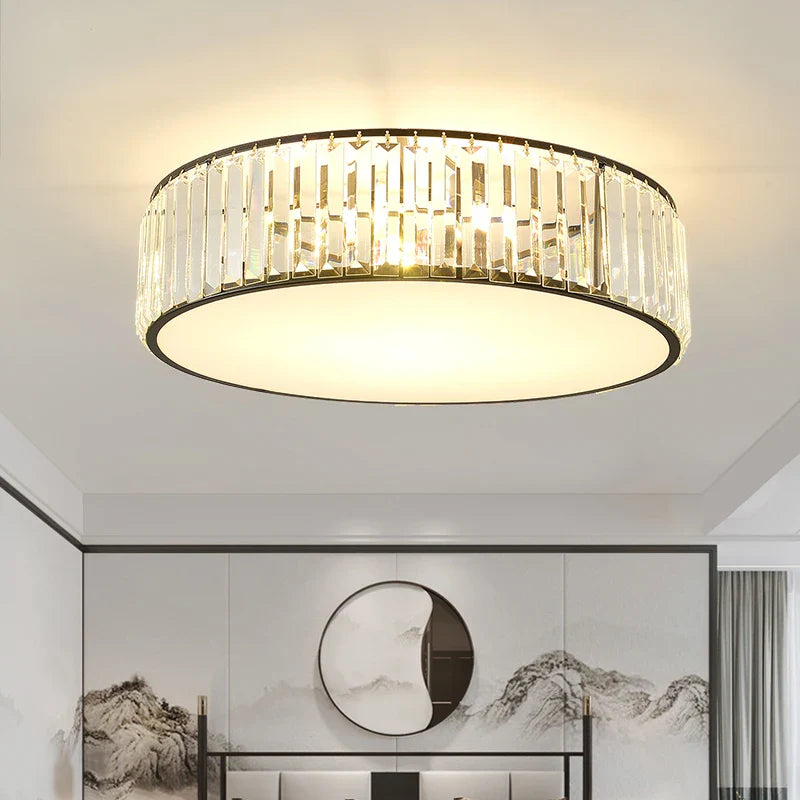 Axyaa Crystal Ceiling Light: Modern Elegant Lighting for Living Room, Bedroom, Restaurant, Hotel