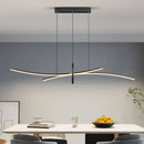 Axyaa Modern LED Dining Pendant Chandelier for Home, Apartment, Hotel - White/Black