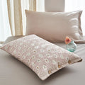 Axyaa Cozy Double-Side Quilted Cotton Pillowcase with Button Lock