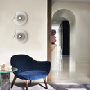 Axyaa Modern Glass Wall Lamp for Study, Bedroom, Living Room - Minimalist Circular Design