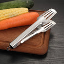 Axyaa Stainless Steel BBQ Food Tongs for Cooking, Buffet, and Grilling