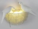 Axyaa Nordic Woven Bird Nest Wall Lamp Home Decor