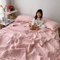 Axyaa Ruffled Quilted Summer Quilt