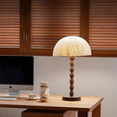 Axyaa Egg Tower Wood Table Lamp | Vertical Desk Light for Living Room Bedroom