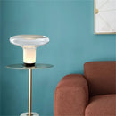 Axyaa Nordic Glass Table Lamp - Modern Mushroom Desk Light for Home Décor