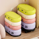 Axyaa Large Capacity Movable Waste Bin with Lid - High Value Kitchen Storage Bin