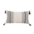 Axyaa Geometric Cotton Cushion Cover with Tassels - 30X50/45X45cm