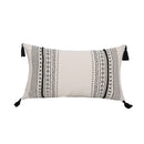 Axyaa Geometric Cotton Cushion Cover with Tassels - 30X50/45X45cm