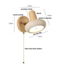 Axyaa Yellow Travertine LED Wall Lights Bathroom Mirror Bedside Lamp