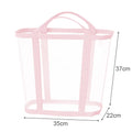 Axyaa Nylon Mesh Laundry Basket: Large Capacity, Portable, Foldable, Wall Mounted Organizer