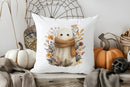 Axyaa Halloween Pillow Cover: Cute Ghosts & Pumpkins for Sofa, Bedroom & Car