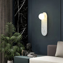 Axyaa Marble Sconce: European Luxury Green Wall Lamp for Bedroom & Living Room