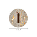 Axyaa Circular Yellow Cave Stone Lights - Creative Wabi Sabi Style for Bedroom, Living Room & Coffee Shop