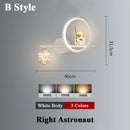 Axyaa Astronaut Star Projector LED Wall Lamp for Kid's Room- Modern Nordic Lighting