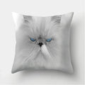 Cute Cat Print Cushion Cover for Sofa Decor by Axyaa