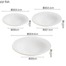 Axyaa Phnom Penh Ceramic Small Plate Set for Molecular Cooking Specialty Tableware