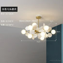 Axyaa Glass LED Designer Chandelier for Living, Dining, and Bedroom - Modern Room Decoration Lighting