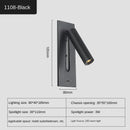 Axyaa LED Wall Lamp with USB Charging for Bedroom and Living Room Lighting