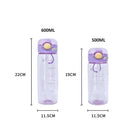 Axyaa Large Capacity Straw Water Bottle - BPA Free, Leak-proof, Portable Drinkware