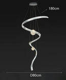 Axyaa Crystal Chandelier for Hall Staircase Indoor Ceiling Living Room Lighting Fixtures