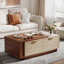 Axyaa Extendable Wood Coffee Table with Reversible Top & 2 Drawers
